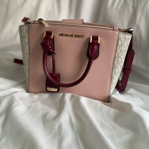 Michael Kors Pink and Burgundy Women's Bag